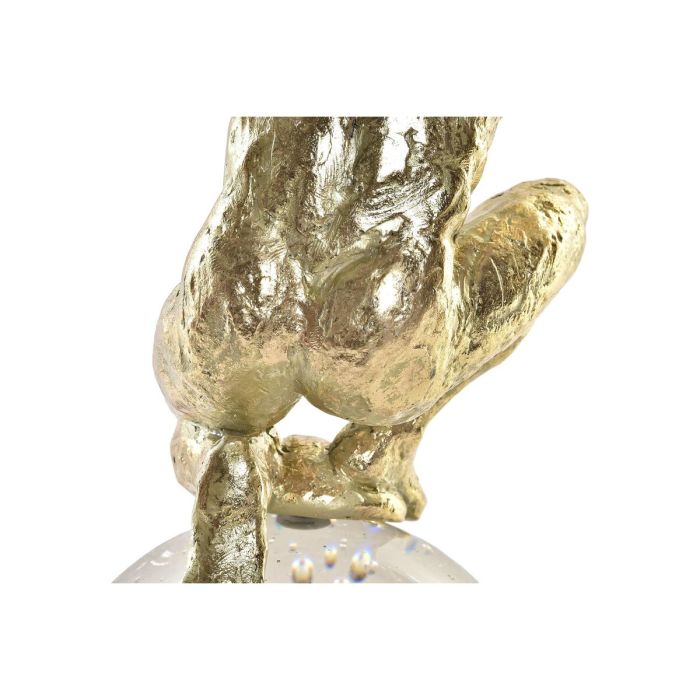 Figura Decorativa DKD Home Decor Cristal Dorado Resina Hombre (28 x 12 x 38 cm) 1
