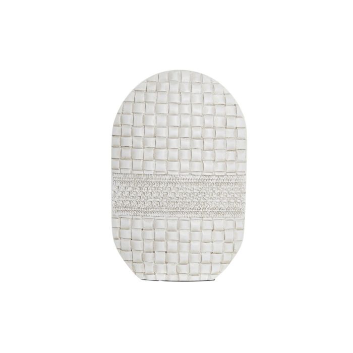 Jarron Moderno DKD Home Decor Blanco 6 x 28 x 18 cm