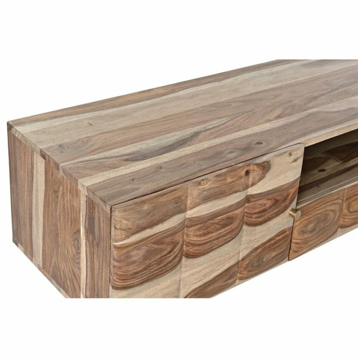 Mueble de TV DKD Home Decor Ondas Marrón Marrón claro Madera 145 x 45 x 46 cm 8