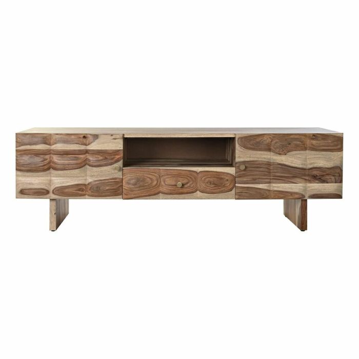 Mueble de TV DKD Home Decor Ondas Marrón Marrón claro Madera 145 x 45 x 46 cm 4