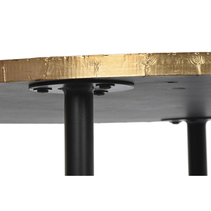 Mesa auxiliar DKD Home Decor Metal Madera Glamour (85 x 85 x 45 cm) 3