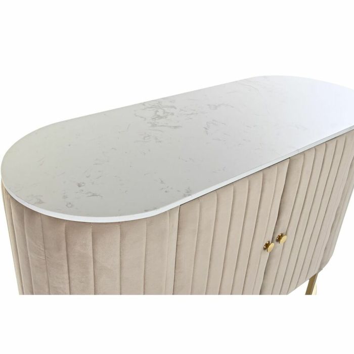 Aparador DKD Home Decor Beige Azul cielo Dorado Mármol (120 x 48 x 85 cm) 1