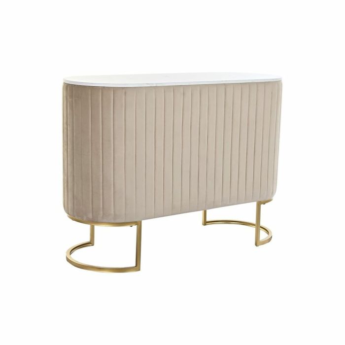 Aparador DKD Home Decor Beige Azul cielo Dorado Mármol (120 x 48 x 85 cm) 2