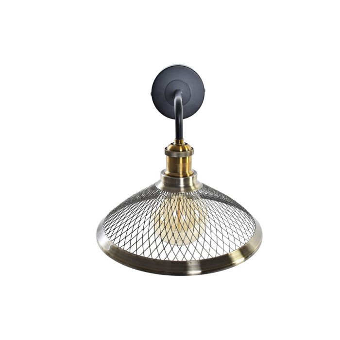 Lámpara de Pared DKD Home Decor Negro Dorado Metal 220 V 50 W (27 x 28 x 28 cm) 2