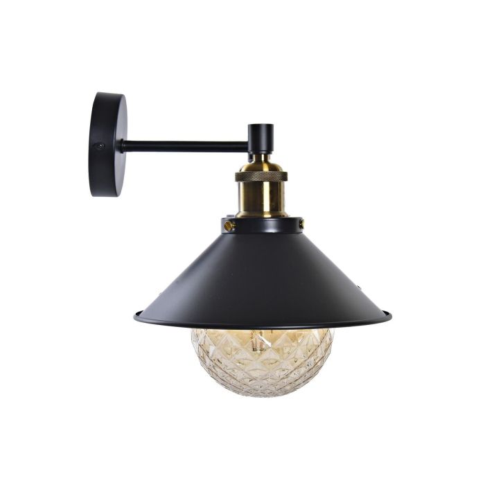 Lámpara de Pared DKD Home Decor Negro Dorado Metal 220 V 50 W (52 x 24 x 20 cm) 2