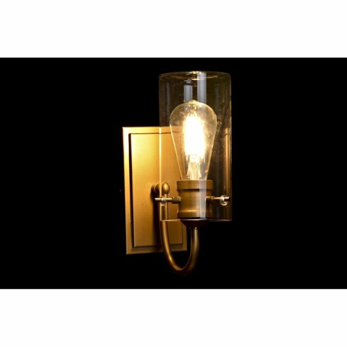 Lámpara de Pared DKD Home Decor Cristal Dorado Metal Transparente 220 V 50 W (13 x 17 x 27 cm) 1 Lámpara de Pared DKD Home Decor Cristal Dorado Metal Transparente 220 V 50 W (13 x 17 x 27 cm) 1