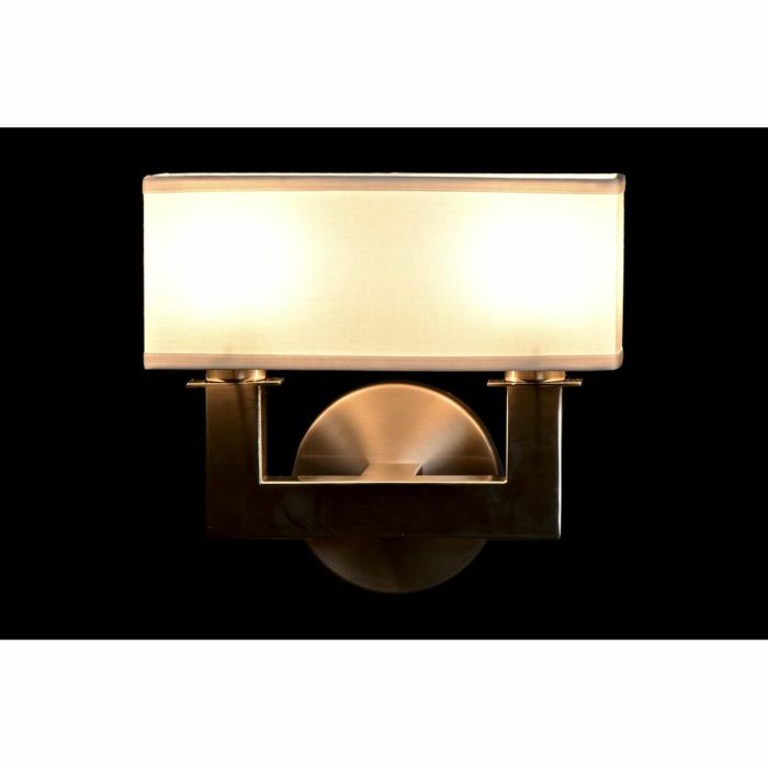Lámpara de Pared DKD Home Decor Plateado Metal Poliéster Blanco 220 V 40 W (25 x 14 x 24 cm) 1