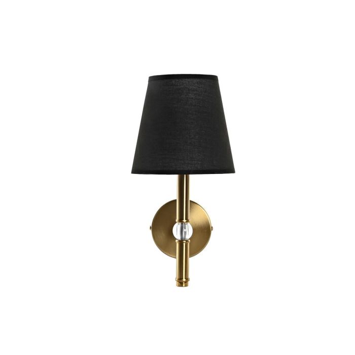 Lámpara de Pared DKD Home Decor 25W Negro Dorado Metal Poliéster 220 V (15 x 23 x 31 cm) 4