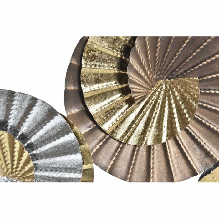 Decoración de Pared DKD Home Decor Metal Multicolor Oriental Espirales (104 x 4,5 x 43 cm) 2