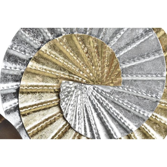 Decoración de Pared DKD Home Decor Metal Multicolor Oriental Espirales (104 x 4,5 x 43 cm) 1