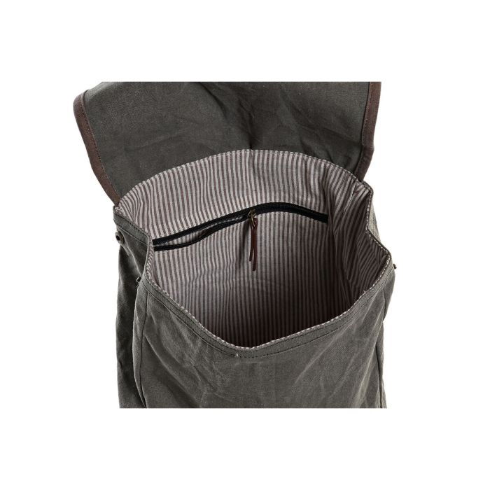 Mochila Casual DKD Home Decor Canvas Bicicleta Gris Marrón (33 x 12 x 47 cm) 5