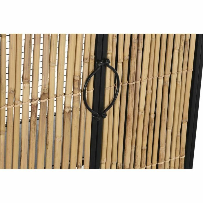 Aparador DKD Home Decor Negro Natural Metal 65 x 35 x 130,5 cm 5