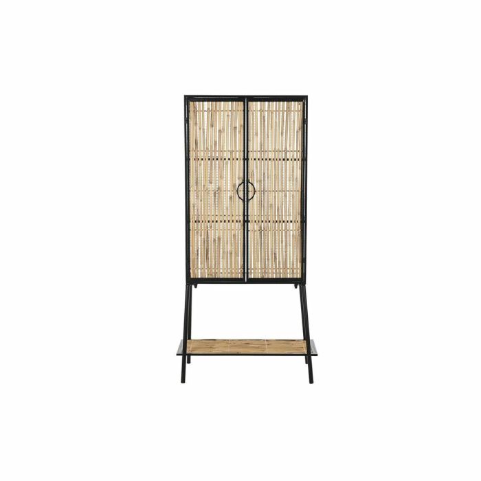 Aparador DKD Home Decor Negro Natural Metal 65 x 35 x 130,5 cm 3