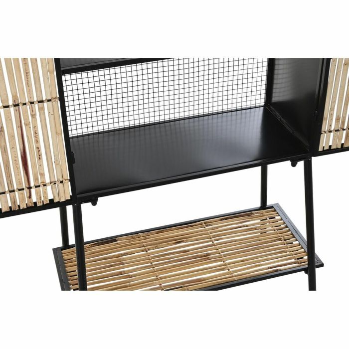 Aparador DKD Home Decor Negro Natural Metal 65 x 35 x 130,5 cm 1