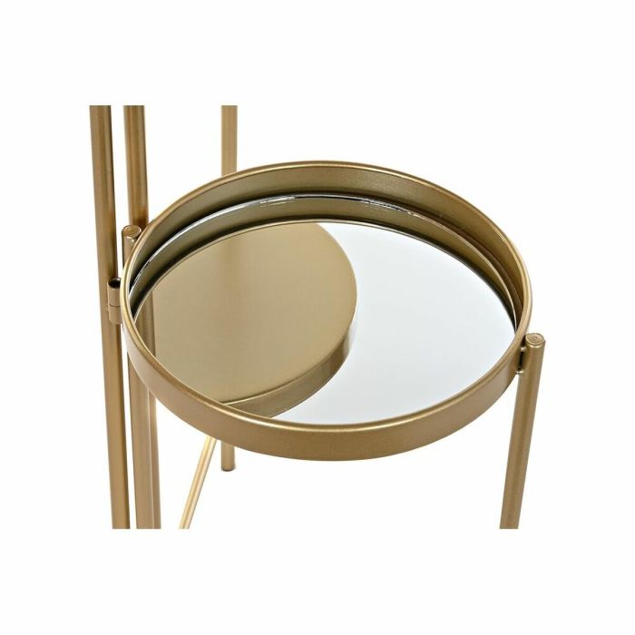 Estantes DKD Home Decor Espejo Dorado Metal (49,5 x 49,5 x 80 cm) 2