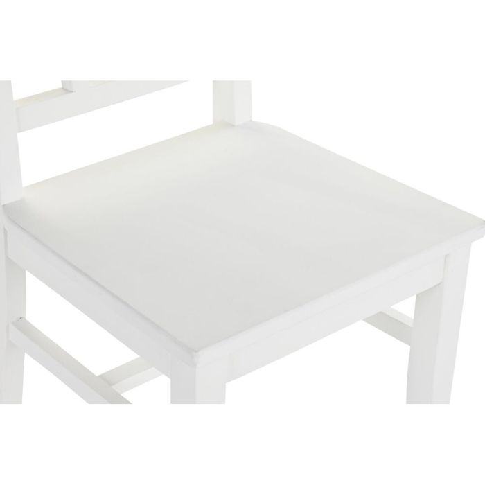 Silla de Comedor DKD Home Decor Madera Blanco (43 x 43 x 99,5 cm) 1