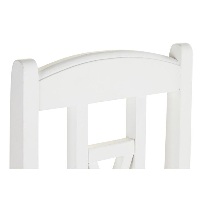 Silla de Comedor DKD Home Decor Madera Blanco (43 x 43 x 99,5 cm) 5