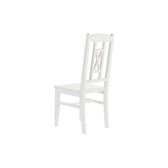 Silla de Comedor DKD Home Decor Madera Blanco (43 x 43 x 99,5 cm) 2