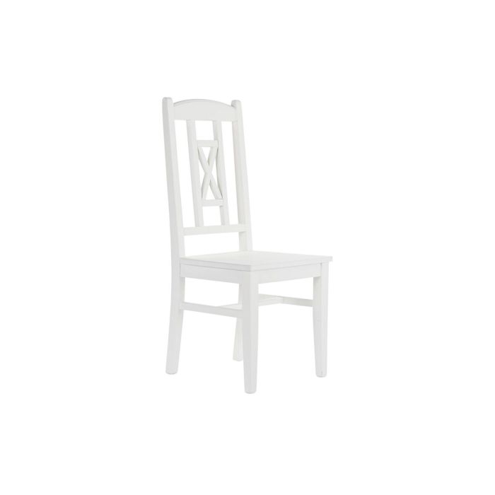 Silla Romantico DKD Home Decor Blanco 43 x 99.5 x 43 cm Silla Romantico DKD Home Decor Blanco 43 x 99.5 x 43 cm