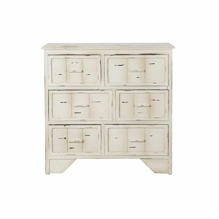 Cajonera Antique DKD Home Decor Blanco 35 x 74 x 76 cm