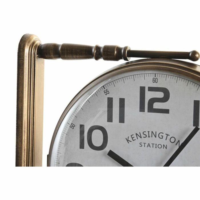 Reloj de Pared DKD Home Decor Cristal Dorado Blanco Hierro (36 x 9 x 38 cm) 1
