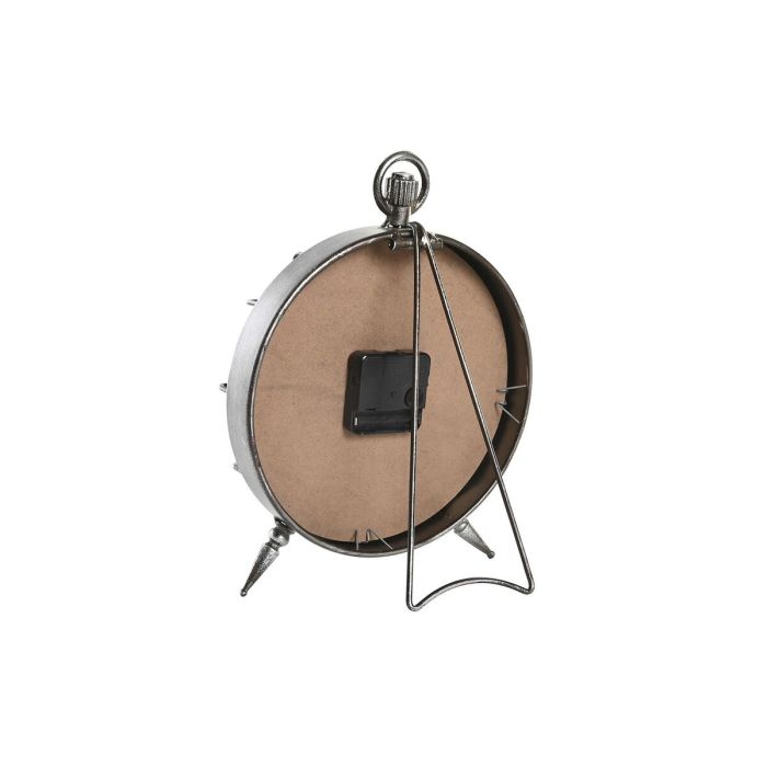 Reloj de Mesa DKD Home Decor Mapamundi Cristal Plateado Negro Dorado Blanco Hierro (22 x 17 x 29 cm) (2 Unidades) 1