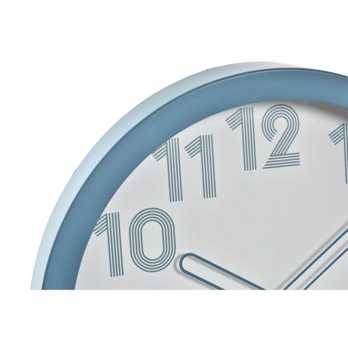 Reloj de Pared DKD Home Decor Beige Gris Turquesa PVC Cristal 3 Piezas 30 x 4,3 x 30 cm 1