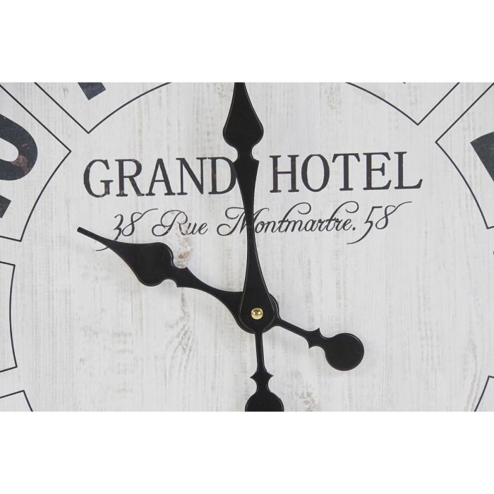 Reloj de Pared DKD Home Decor Blanco Negro Cristal Hierro 61 x 6 x 89 cm (2 Unidades) 2