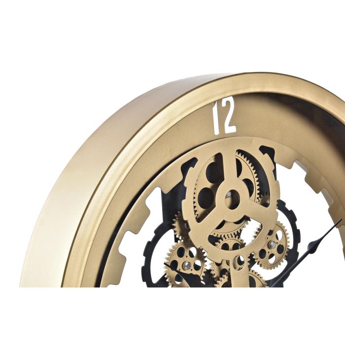 Reloj de Pared DKD Home Decor Cristal Plateado Dorado Hierro 50 x 8 x 50 cm (2 Unidades) 2
