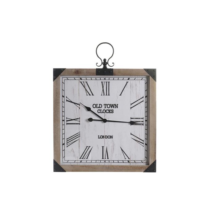 Reloj Pared Cottage DKD Home Decor Blanco Natural 4.5 x 75 x 60 cm