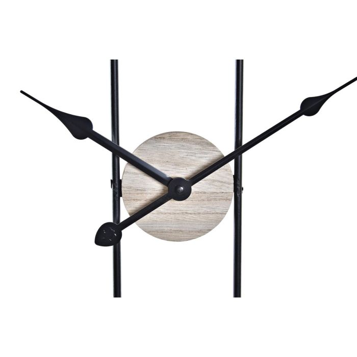 Reloj de Pared DKD Home Decor Negro Metal Madera (70 x 4 x 70 cm) 2