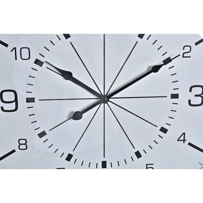 Reloj de Pared DKD Home Decor Cristal Dorado Metal Blanco Brújula (60 x 3 x 60 cm) 2