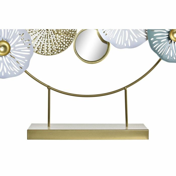Figura Decorativa DKD Home Decor Espejo Dorado Metal (44 x 8 x 46 cm) 2