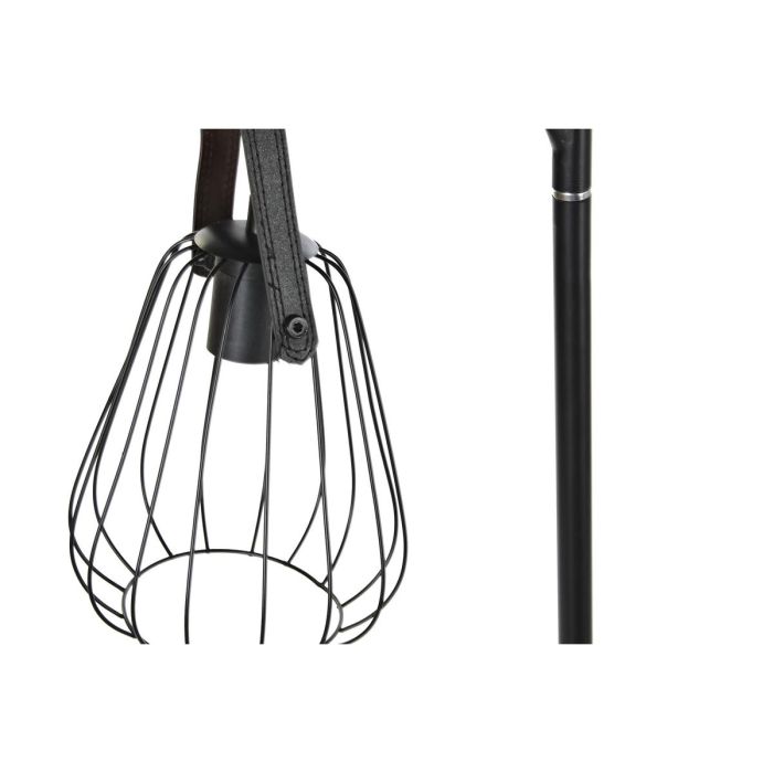 Lámpara de Pie DKD Home Decor Negro Metal PU Loft (55 x 25 x 150 cm) (2 Unidades) 2
