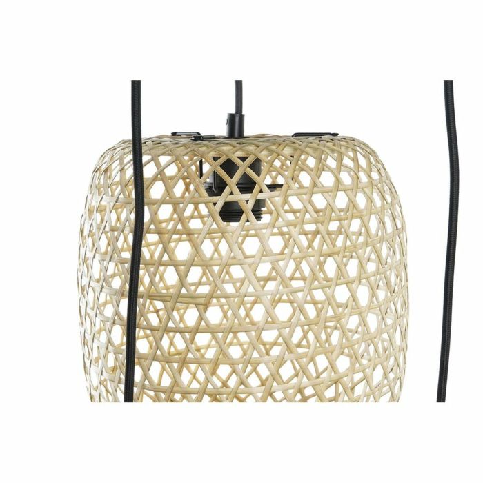 Lámpara de Techo DKD Home Decor 43 x 43 x 100 cm Negro Marrón Bambú 50 W 3