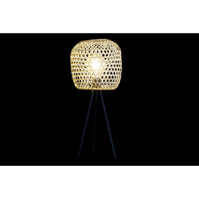 Lámpara de mesa DKD Home Decor Negro Marrón 220 V 50 W Tropical (23 x 23 x 56 cm) 1
