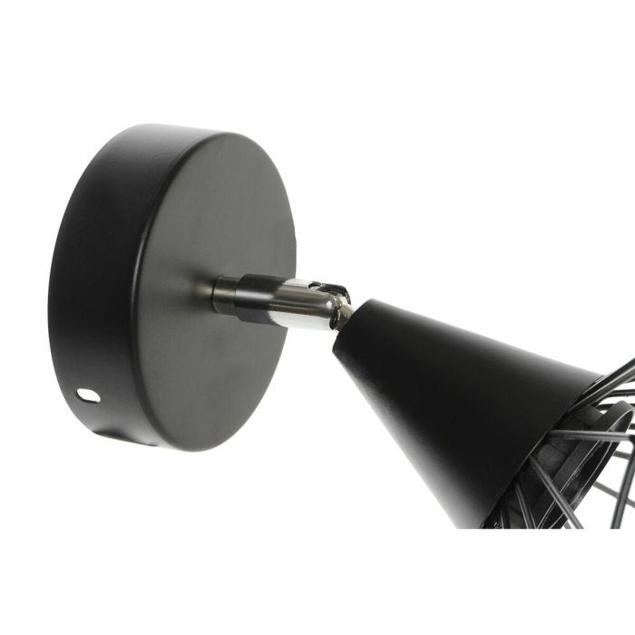 Lámpara de Pared DKD Home Decor Negro Metal 50 W 220 V Urbano 21 x 22 x 22 cm 1