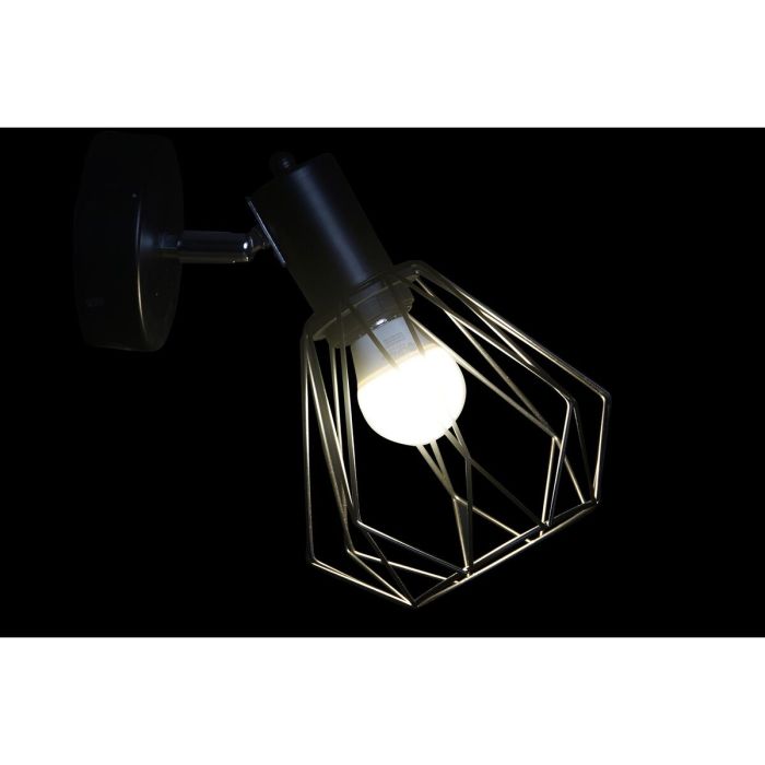Lámpara de Pared DKD Home Decor Negro Metal 50 W 220 V Urbano 15 x 20 x 22 cm 2