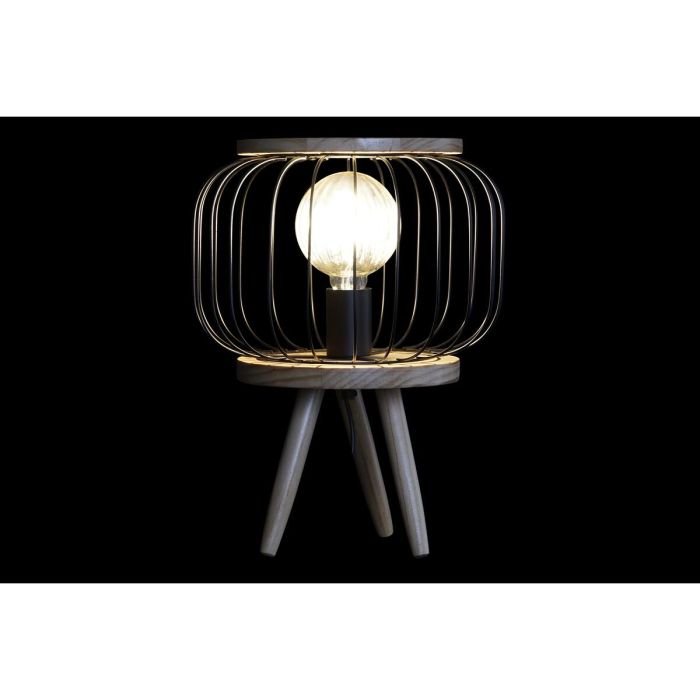 Lámpara de mesa DKD Home Decor Negro Marrón 220 V 50 W (29 x 29 x 38 cm) 1