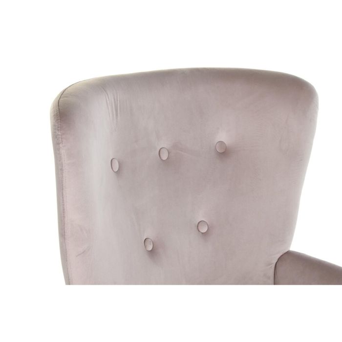 Mecedora DKD Home Decor Natural Negro Rosa Metal Poliéster (66 x 80 x 90 cm) 1 Mecedora DKD Home Decor Natural Negro Rosa Metal Poliéster (66 x 80 x 90 cm) 1