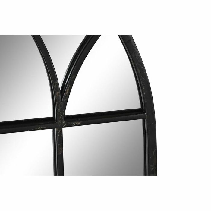 Espejo de pared DKD Home Decor Negro Metal Ventana 36 x 2 x 65 cm (65 Piezas) 2