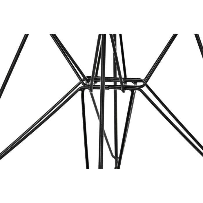 Silla con Reposabrazos DKD Home Decor Gris oscuro Metal PU (64 x 59 x 84 cm) 1