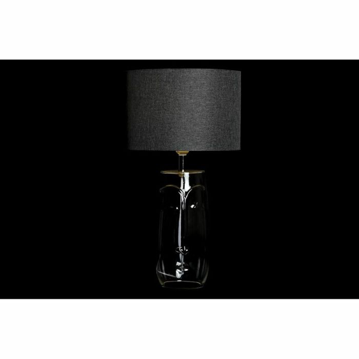Lámpara de mesa DKD Home Decor Cara Transparente Blanco Gris claro Moderno (2 Unidades) (30 x 30 x 54 cm) 1
