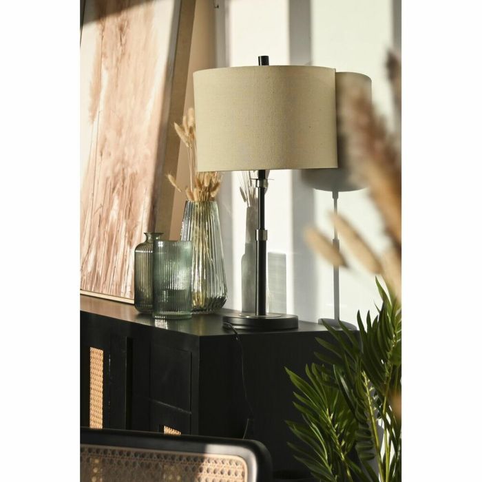 Lámpara de mesa DKD Home Decor 33 x 33 x 67 cm Negro Beige Metal 220 V 50 W 1