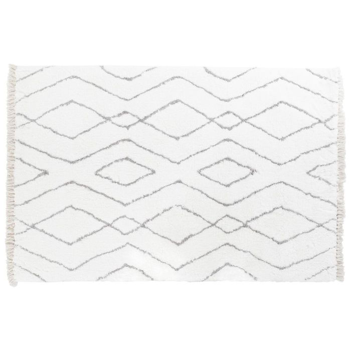 Alfombra DKD Home Decor Blanco Gris 200 x 290 x 1,5 cm