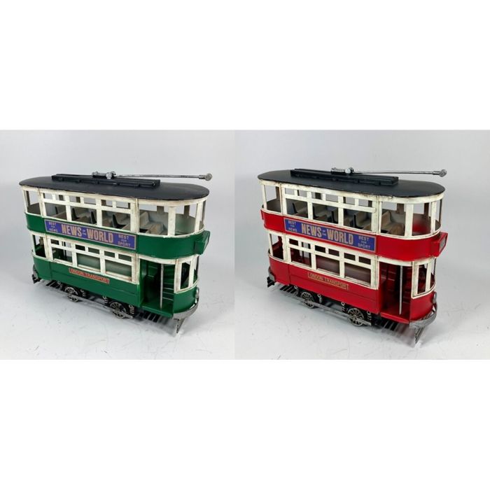 Figura Decorativa DKD Home Decor Tren (28 x 9 x 20 cm) (2 Unidades) 1