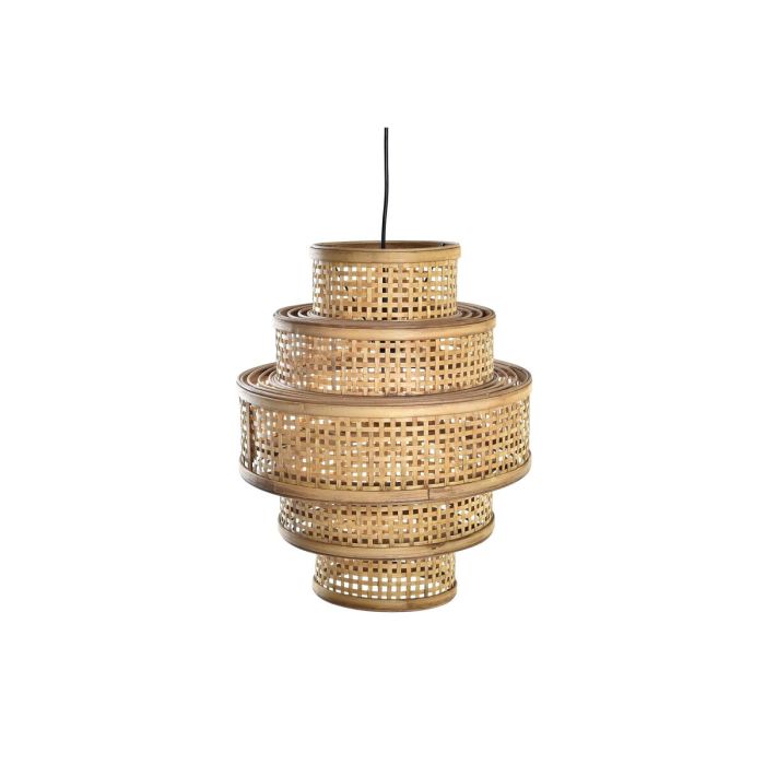 Lámpara de Techo DKD Home Decor Marrón Bambú 50 W 41 x 41 x 48 cm