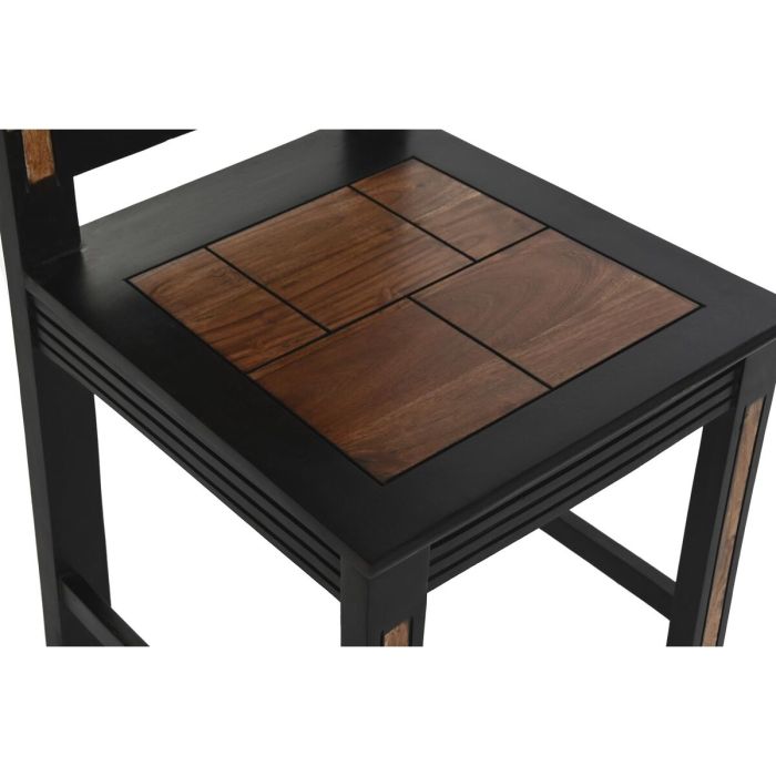 Silla de Comedor DKD Home Decor Marrón oscuro Acacia (42 x 47 x 102 cm) 3