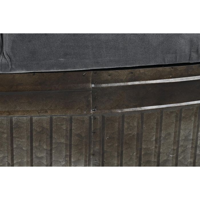 Banqueta DKD Home Decor Gris Metal 117 x 42 x 47 cm 3