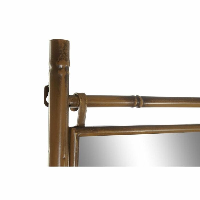 Toallero de Pie DKD Home Decor Espejo Metal Mostaza (55 x 3 x 190 cm) 1
